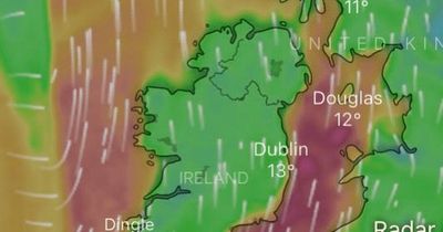 Met Eireann forecast 13 degree temperatures for Dublin but warn of rain and wind