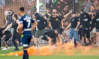 3 charged after violent pitch invasion in Australian soccer