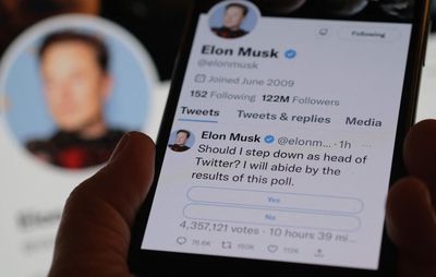 Elon Musk’s Twitter poll says he should step down as chief executive – as it happened