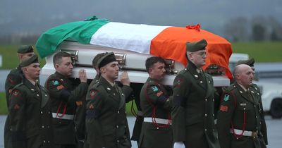 Irish soldier killed in Lebanon makes final journey as body flown home to be reunited with family