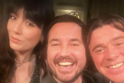 Martin Compston sings wedding song to wife while on stage with The View
