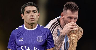 Everton 'signing' Juan Roman Riquelme hails Lionel Messi's World Cup win
