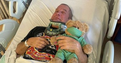 Dad left paralysed after slipping on ice just weeks after he beat cancer