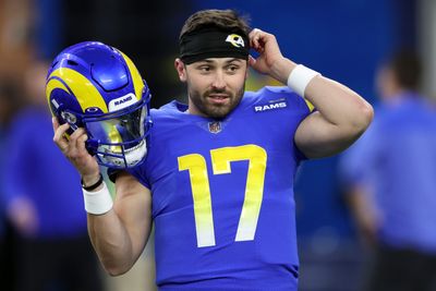 Rams didn’t have proper cleats for Baker Mayfield so they painted his Browns pair