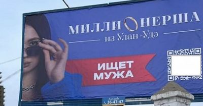 Russian 'millionaire' who used billboard to find love wooed by anti-war Ukrainian tycoon