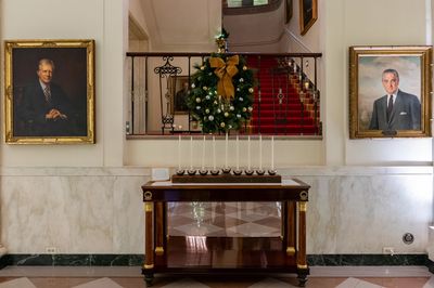 As the Bidens mark Hanukkah, the White House gets its own menorah for the first time