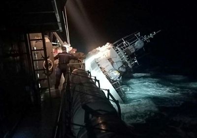 Thai navy hunts for 31 sailors after vessel sinks
