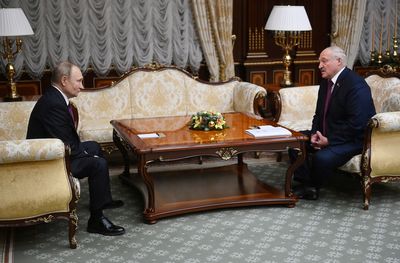 Putin says Russia does not want to absorb anyone after talks with Belarus' Lukashenko