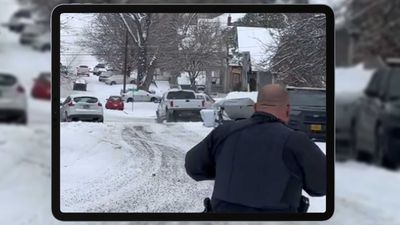 See Oregon Police Car Cause Chain-Reaction Crash On Snow-Covered Hill