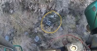 'Miracle' as couple in car survive huge one-in-a-million 300ft fall down canyon