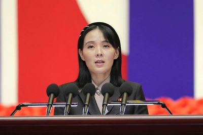 Kim's sister says doubt on spy satellite are 'dog barking'