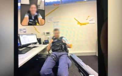 Police officers stood down after shocking photo emerges