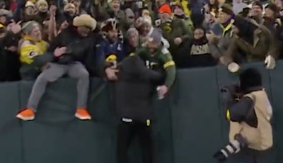 NFL fans roasted Adam Schefter for his Lambeau ‘hop’ on MNF