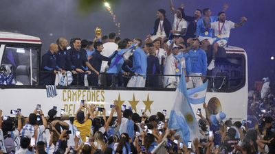 Argentina’s World Cup winners return home ahead of welcome party