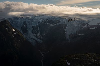 As climate clock ticks, aviator races to photograph glaciers