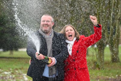 Couple planning their wedding after £1 million lottery win OLD