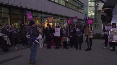 Watch: Nurses stage second walkout in four London hospitals in row over pay
