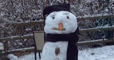 Dad's snowman fail leaves people in stitches as it melts into cheeky shape overnight