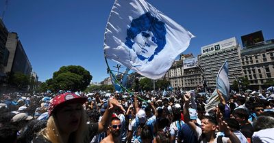 Argentina forced to take to helicopter after being greeted by millions in World Cup return
