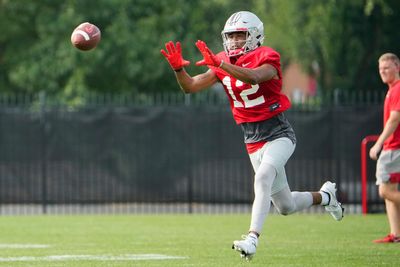 Ohio State freshman receiver Caleb Burton loses black stripe