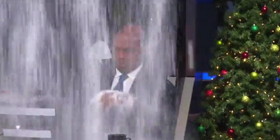 Charles Barkley had so much fake snow dumped on him that it ruined his coffee and NBA fans ate it up