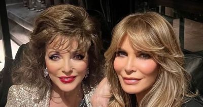 Joan Collins, 89, and Charlie's Angels' Jaclyn Smith, 77, look fresh-faced as they reunite