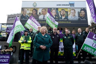 Ambulance workers walk out in strike-hit UK