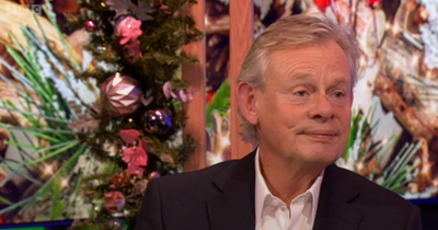 BBC The One Show's Alex Jones struggles to contain laughter at Martin Clunes' savage dig