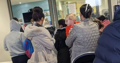 'Warzone' children's hospital with 'kids scattered on floor and snaking queues out door'