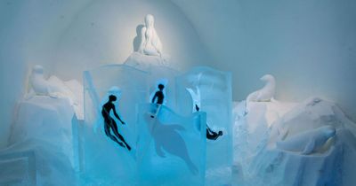 Inside the epic hotel made from 500 tonnes of ice - including the rooms and beds