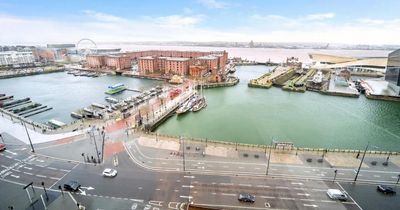 Flat with breathtaking views of Albert Dock on the market