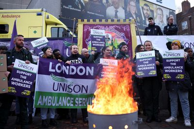 Thousands of UK ambulance staff strike as public urged to avoid risks