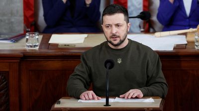 Aid to Ukraine is an 'investment in democracy', Zelensky tells US Congress on visit to Washington