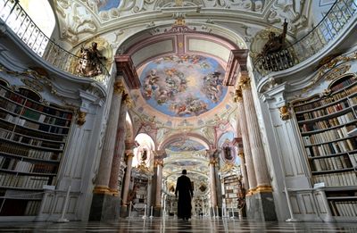 Fairytale abbey library takes online stardom in its stride