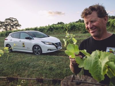 Car-donnay: Electric vehicle powers winery