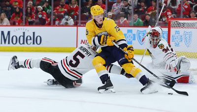 Blackhawks’ lead proves short-lived in loss to Predators