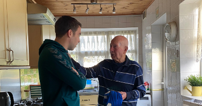 'Legend' Seamus Coleman surprises lifelong Everton fan with house visit and signed jersey for Christmas