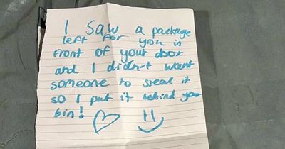 Evri Christmas delivery rescued by mysterious hero who left sweet note