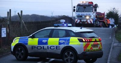 Police closed road after crash on canal bridge