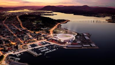 Hobart AFL stadium business case released, seeking $240 million from federal government