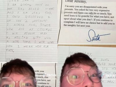 Child’s angry letter to Santa about missing Christmas gift goes viral
