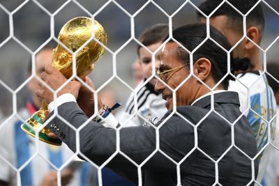Fifa investigating Salt Bae’s ‘undue access’ to pitch after World Cup final