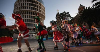 Skaters spread Christmas spirit and let the good times roll