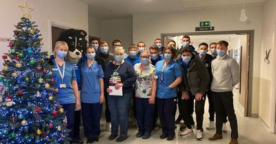 Queen of the South squad spread Christmas cheer with Dumfries hospital visit