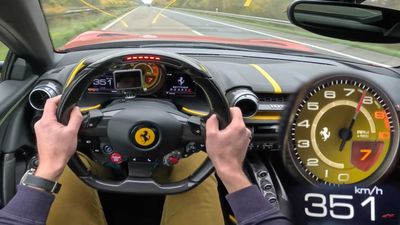 Ferrari 812 Superfast With Over 100,000 Miles Hits 218 MPH On The Autobahn