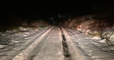 Rural Stirlingshire villages left 'cut off' as treacherous conditions close off road