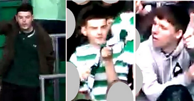 Police investigating 'reckless' behaviour at Celtic Park release images of three men