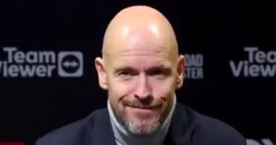 Erik ten Hag cracks a smile when asked about Man Utd transfer target Cody Gakpo