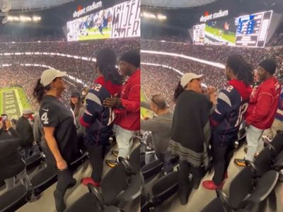 Patriots fan gets delightful surprise after wild Raiders fan heckled him in stands during game