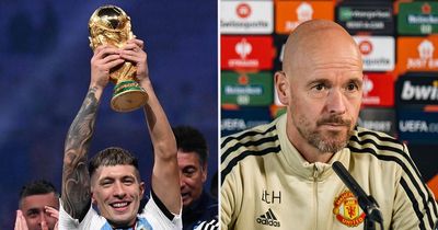 Erik ten Hag tells Lisandro Martinez he "needs to accept" Man Utd return after World Cup